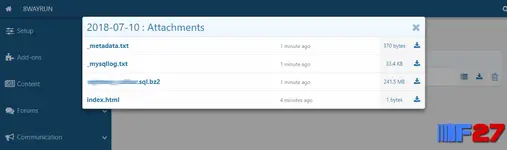 [5318.cm] XF2 [8WR] Database Backup
