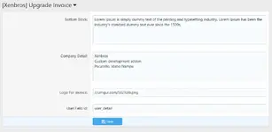 [5318.cm] User upgrade invoice