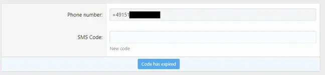 [5318.cm] Verify mobile phone by SMS