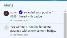 [5318.cm] [OzzModz] Content Badges: DBTech Credits Integration