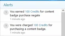 [5318.cm] [OzzModz] Content Badges: DBTech Credits Integration