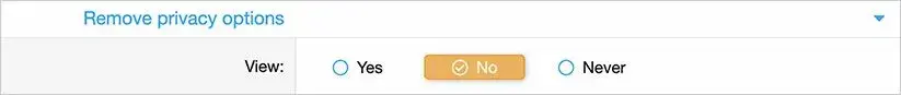 [5318.cm] Andy Remove privacy options