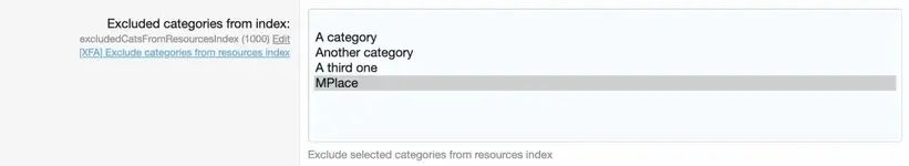 [5318.cm] |XFA] Exclude Subcategory resources from list
