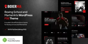 [5318.cm] Boxernia – Boxing School & Martial Arts FSE WordPress Theme