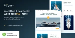 [5318.cm] Venessy - Yacht Club & Boat Rental FSE WordPress Theme
