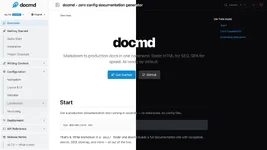 几秒钟内从 Markdown 构建生产就绪的文档. 面向开发者和 LLM Agent 的 AI 原生与零配置文档引擎.